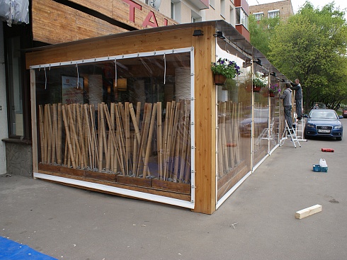 Мягкие окна для кафе и ресторанов